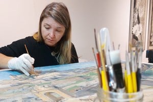 El área de Restauración del Museo. Foto: Gentileza Museo Rosa Galisteo