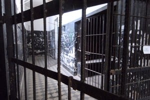 Espacio de la memoria en la ex comisaria 4° de Santa Fe, donde funcionaba un Centro Clandestino de detención durante la última dictadura militar. Crédito: Mauricio Garín