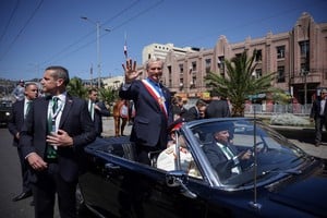José Antonio Kast asumió la presidencia en el Congreso Nacional, en Valparaíso. Foto: Reuters