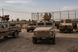 Los soldados franceses estaban en una base militar.