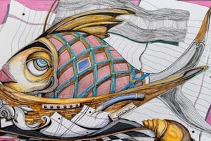 Uno de los trabajos del artista. Foto: Gentileza Ricardo Calanchini