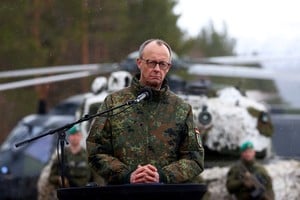 En conferencia con Noruega, Merz distanció a Alemania de la guerra en medio de los ataques en Medio Oriente. Foto: REUTERS / Bernadett Szabo.