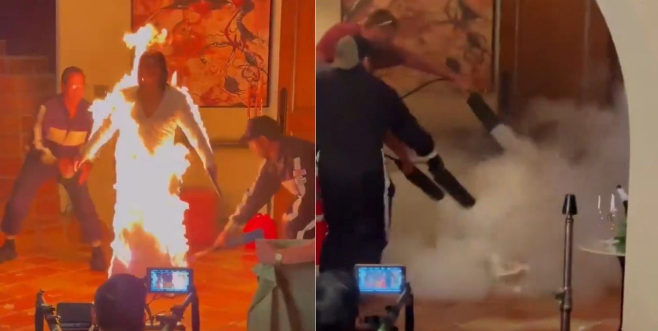 Katy Perry "en llamas": el impactante video donde la cantante prendió fuego su cuerpo completamente