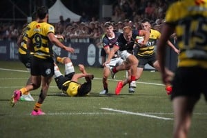 Ante Peñarol, en el debut del SRA, durante el complemento, Dogliani y Baronio jugaron juntos unos minutos.