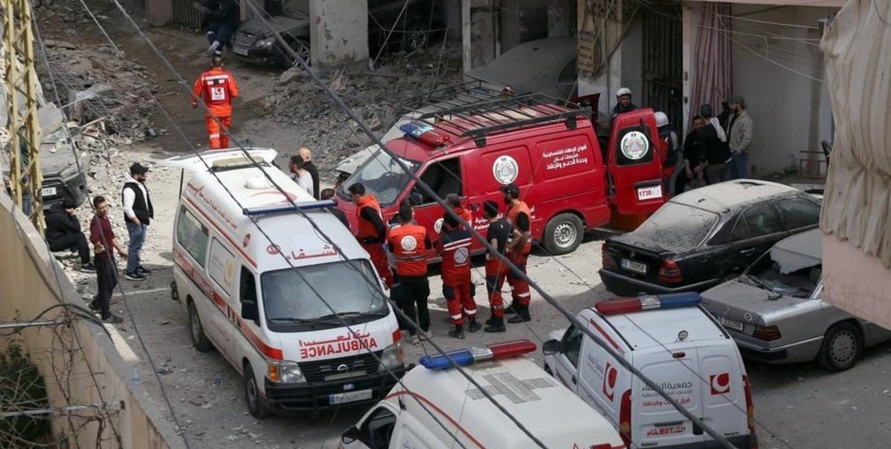 Doce trabajadores médicos muertos durante un ataque en el Líbano