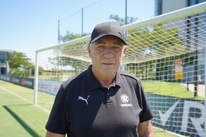 Nery Pumpido con El Litoral. Crédito: Fernando Nicola