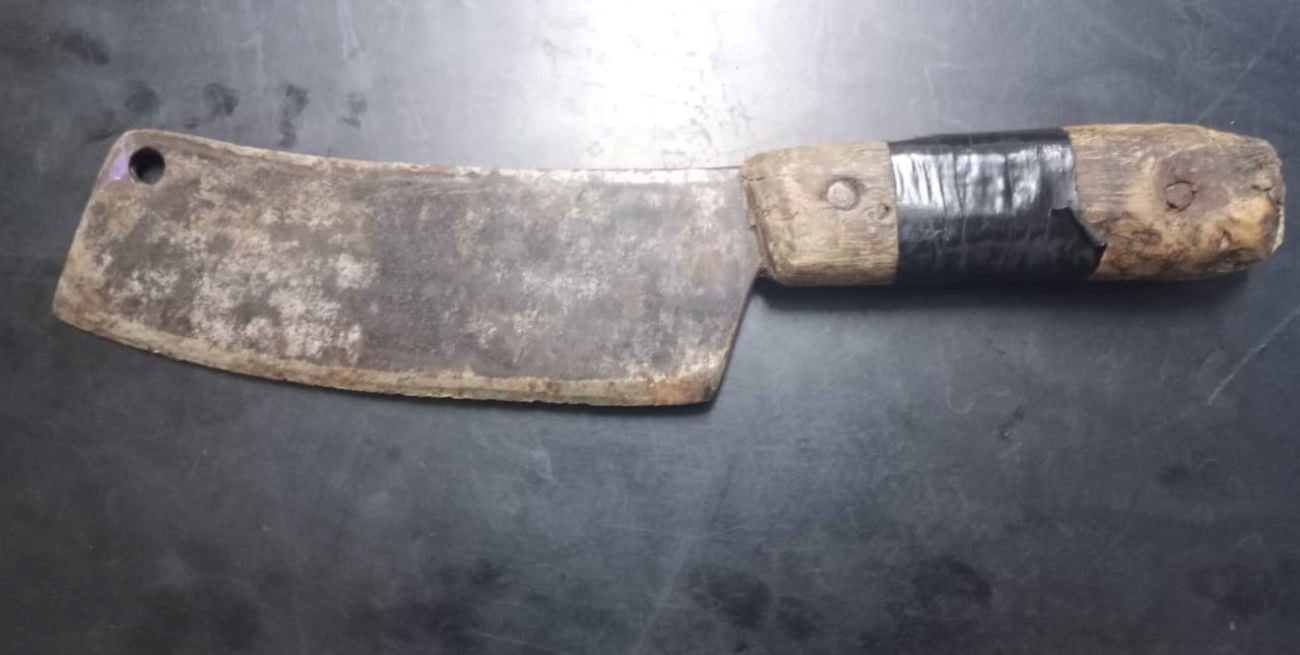 Santa Fe: amenazó a su ex pareja con un cuchillo “hacha”