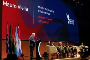 “Nuestra relación tiene una base muy sólida”, señaló el ministro brasileño Mauro Vieira. Credito:  REUTERS/Cesar Olmedo
