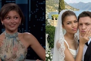 Las imágenes que circularon de su supuesto casamiento con el actor de SpiderMan.