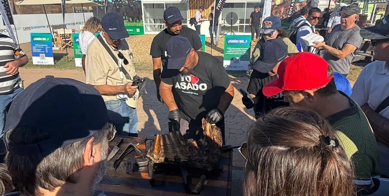 La carne argentina fue una de las estrellas de Expoagro 2026