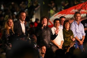 Manuel Adorni, Karina Milei y Patricia Bullrich, parte de la disputa interna del gobierno de Javier Milei. Crédito: REUTERS/Leandro Gómez