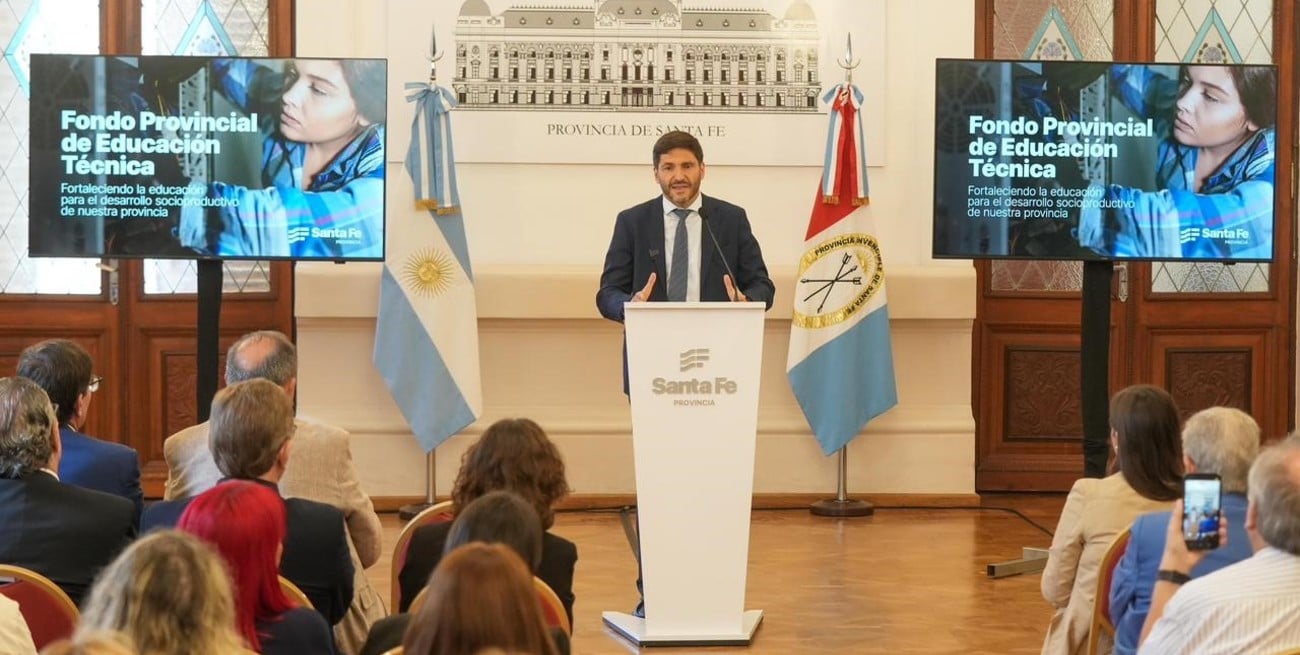 Santa Fe lanzó un fondo propio de $ 3.500 millones para escuelas técnicas ante la caída de recursos nacionales