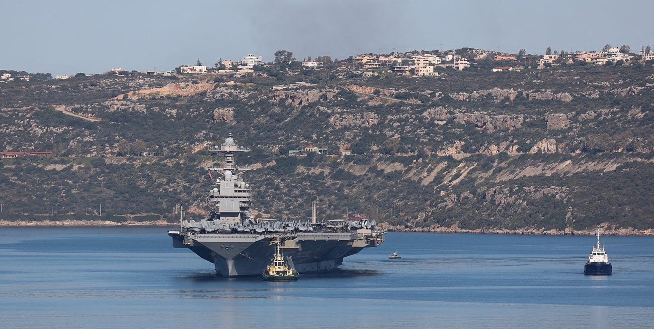EE.UU. retira al USS Gerald R. Ford del frente con Irán tras un incendio a bordo
