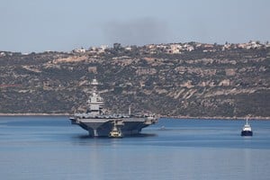El USS Gerald R. Ford será trasladado a Souda Bay, en Creta, para reparaciones. Foto: Reuters