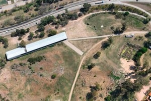 El predio del Museo de la Constitución visto desde el drone de El Litoral. Foto: Fernando Nicola