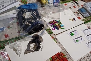 Allanamientos por microtráfico en San Justo.  Foto: Gentileza