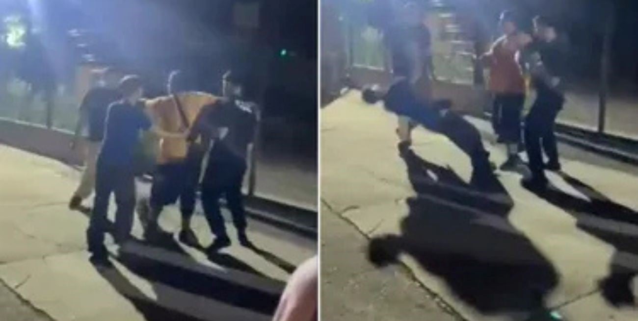 Violenta agresión en Mendoza: intentó calmar una pelea y terminó inconsciente en el piso