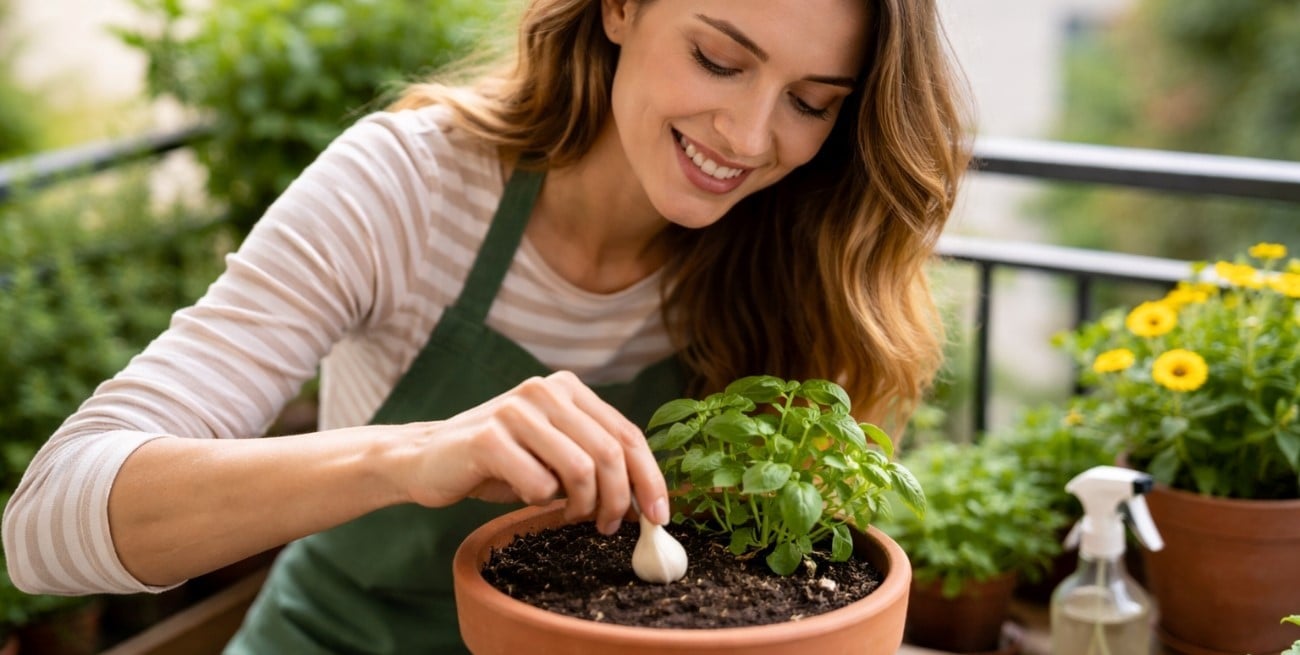 El secreto natural con ajo para proteger tus plantas