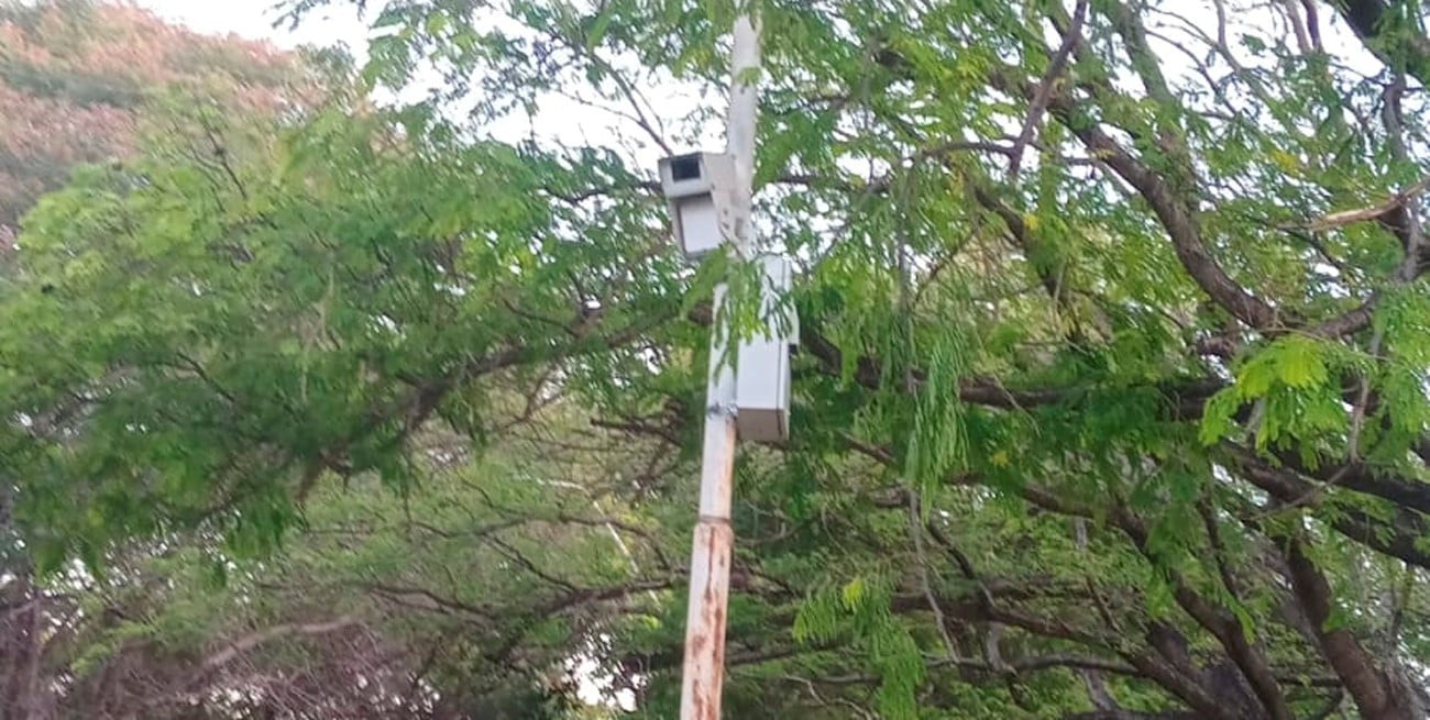 "A modo de prueba": instalaron un radar de velocidad frente al Parque Federal
