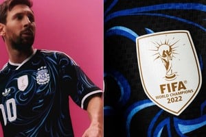 Con Messi a la cabeza, la AFA dio a conocer la nueva indumentaria suplente.