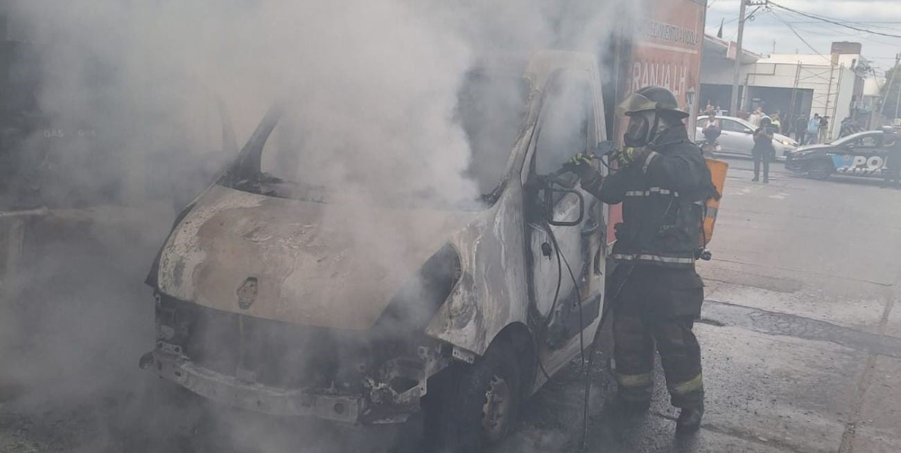 Se incendió un furgón en Santo Tomé