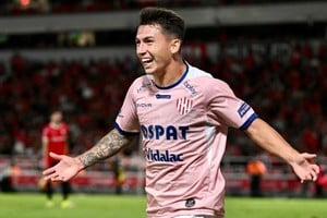 Mateo Del Blanco atraviesa su mejor momento en Unión. Foto: Juan Manuel Foglia