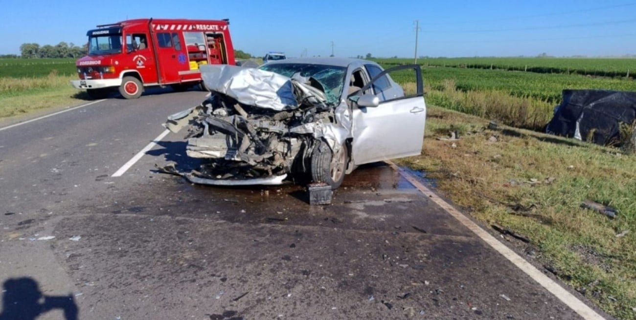 Choque frontal en Ruta 30 dejó un muerto  y un herido de gravedad 