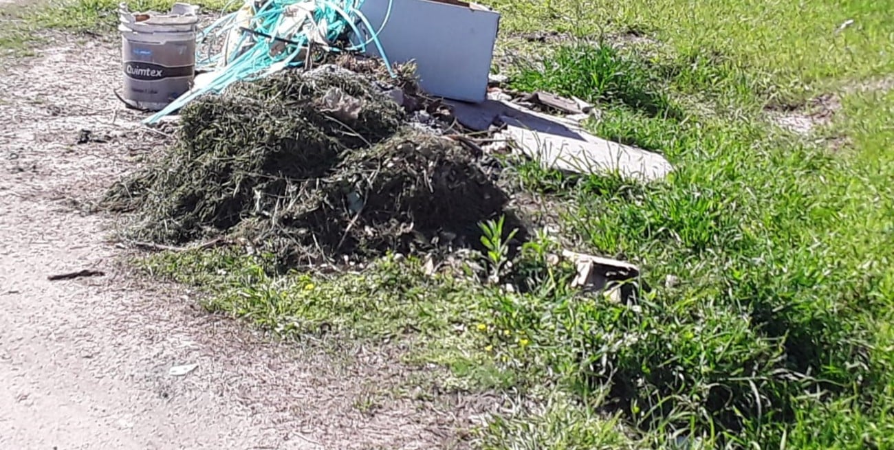 Reclaman por vegetación sin cortar y basura acumulada en zonas de Monte Vera