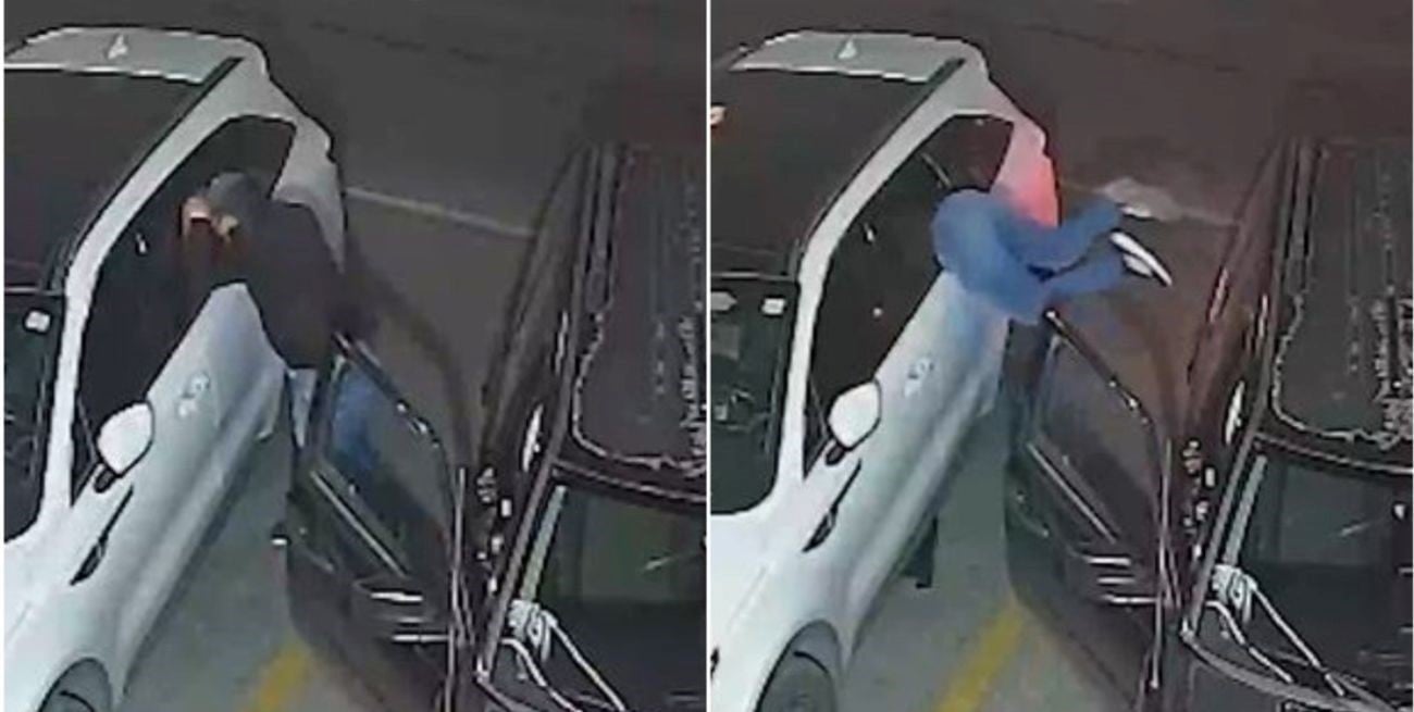 Audaz robo en México: rompió el vidrio de una camioneta y robó todo en menos de un minuto