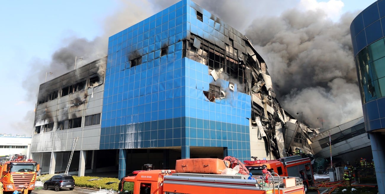 Tragedia en Corea del Sur: 11 muertos y varios desaparecidos tras un incendio en una planta automotriz