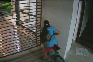 El ladrón actuó a cara descubierta y con llamativa tranquilidad. Foto: Gentileza