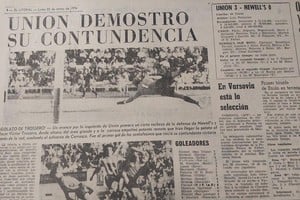 La cobertura de El Litoral de la victoria de Unión en su cancha ante Newell's, el fin de semana previo al Golpe Militar de hace 50 años.