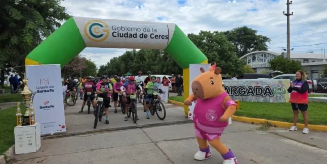 Ceres fue el epicentro del MTB con el lanzamiento de la Copa Lotería de Santa Fe