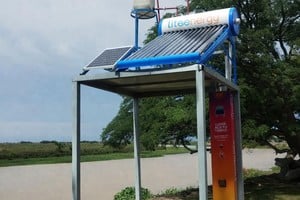 Saladero Cabal: habilitan termosolar en el camping comunal