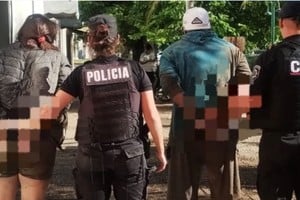 La pareja fue trasladada detenida a sede policial. Foto: Gentileza
