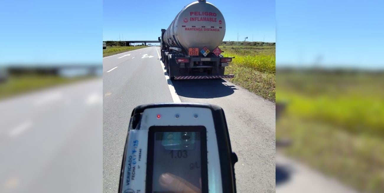 Rafaela: un camionero extranjero dio 1.03 en el alcoholímetro y secuestraron su vehículo