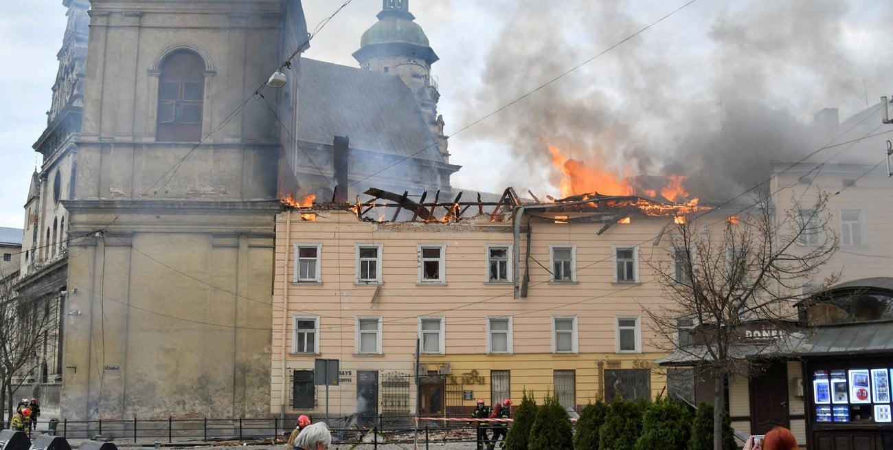 Un drone ruso impactó contra una iglesia histórica de Ucrania protegida por la Unesco