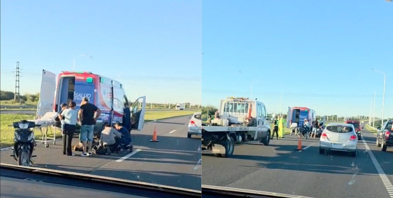 Un accidente en la Autopista Rosario - Santa Fe complicó el retorno del feriado