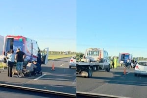 El accidente ocurrió en el kilómetro 149 de la Autopista Rosario-Santa Fe.