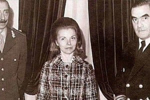 Imagen que reúne a tres protagonistas directos de esta parte terrible y trágica de nuestra historia: Jorge Videla, Isabel Perón y Emilio Massera.