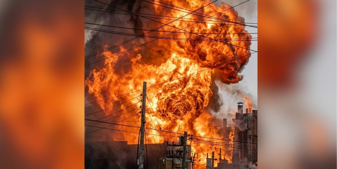 Incendio y explosiones en un depósito de garrafas en Buenos Aires: hay tres heridos