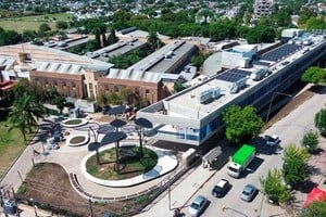 La nueva guardia del hospital Dr. Alassia, vista desde un drone.