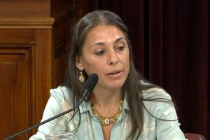 Lucila Crexell este jueves en el Congreso.