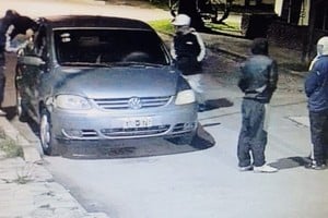 El hecho quedó registrado por una cámara de seguridad. Foto: Gentileza