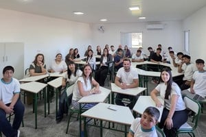 Más infraestructura educativa: habilitaron un aula en Cacique Ariacaiquín.