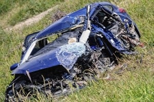Una familia completa murió en un choque frontal en la ruta 34.