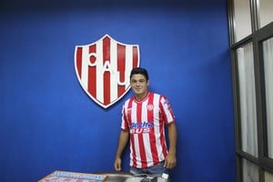Gagliardi en 2014, cuando llegó a Unión para jugar el primer semestre de ese año. 