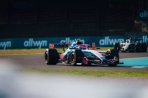 Colapinto habló tras su primer día en Suzuka. Crédito: Alpine.