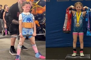El video, que ya supera las 3 millones de reproducciones en Instagram, muestra a Lucy en el prestigioso Arnold Sports Festival en Columbus, Ohio. 