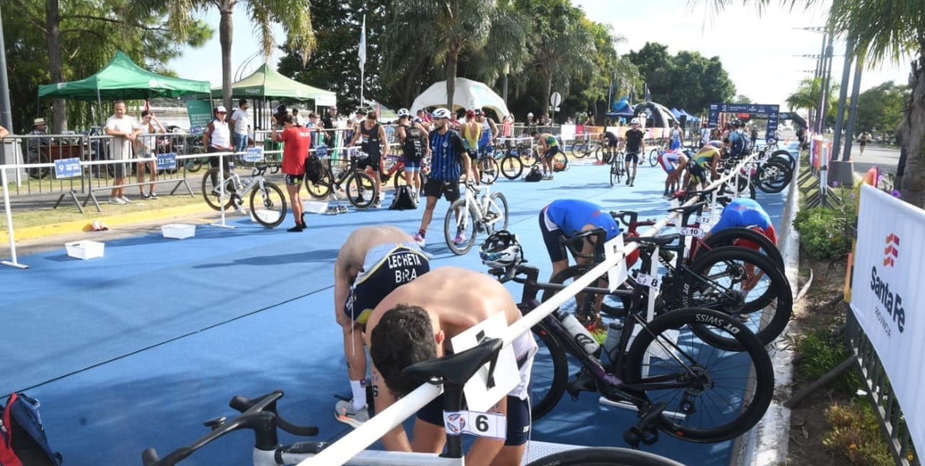 En modo test Juegos Suramericanos, el Triatlón le puso color a la Laguna